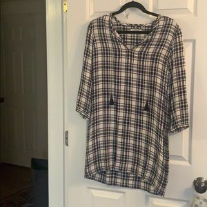 Madewell Plaid Tunic Dress